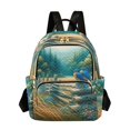 thumbnail image 1 of JIALIOU Mini Backpack Purse for Women Quilted Casual Daypack Small Travel Shoulder Bag, Bluebirds and Forests, 1 of 7