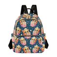 thumbnail image 1 of JIALIOU Mini Backpack Purse for Women Quilted Casual Daypack Small Travel Shoulder Bag, Cute Bear in Popcorn, 1 of 7