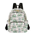 thumbnail image 1 of JIALIOU Mini Backpack Purse for Women Quilted Casual Daypack Small Travel Shoulder Bag, Cute Love Frogs, 1 of 7