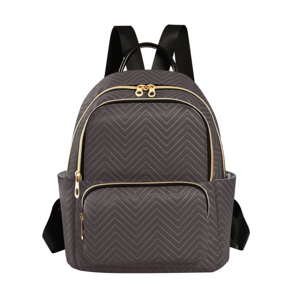 JIALIOU Mini Backpack Purse for Women Quilted Casual Daypack Small Travel Shoulder Bag, Dark Coffee