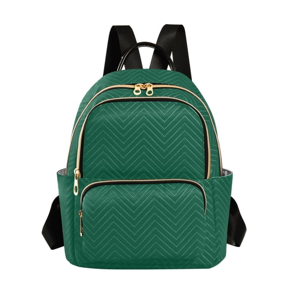 JIALIOU Mini Backpack Purse for Women Quilted Casual Daypack Small Travel Shoulder Bag, Dark Green