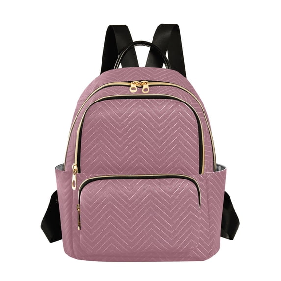 JIALIOU Mini Backpack Purse for Women Quilted Casual Daypack Small Travel Shoulder Bag, Dusty Rose