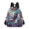 thumbnail image 1 of JIALIOU Mini Backpack Purse for Women Quilted Casual Daypack Small Travel Shoulder Bag, Eagle Mountains Tree Circle, 1 of 7