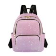 thumbnail image 1 of JIALIOU Mini Backpack Purse for Women Quilted Casual Daypack Small Travel Shoulder Bag, Glittering Purple Pink, 1 of 7