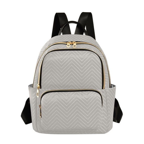 JIALIOU Mini Backpack Purse for Women Quilted Casual Daypack Small Travel Shoulder Bag, Grey