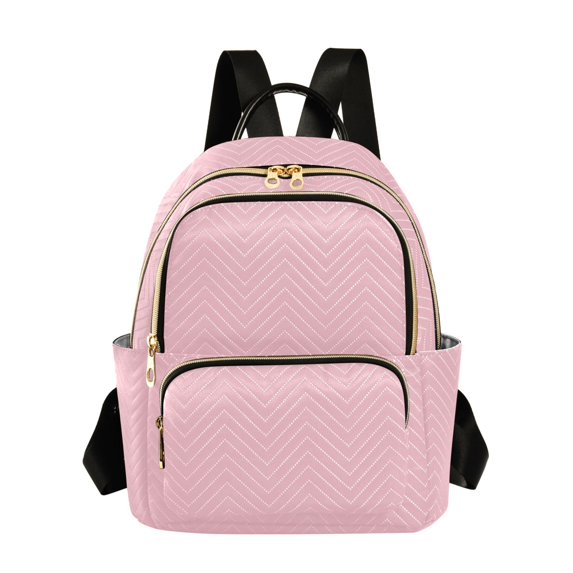 JIALIOU Mini Backpack Purse for Women Quilted Casual Daypack Small Travel Shoulder Bag, Pale Pink
