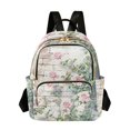 thumbnail image 1 of JIALIOU Mini Backpack Purse for Women Quilted Casual Daypack Small Travel Shoulder Bag, Pink Roses Climbing on Wall, 1 of 7