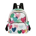 thumbnail image 1 of JIALIOU Mini Backpack Purse for Women Quilted Casual Daypack Small Travel Shoulder Bag, Raining Hearts, 1 of 7