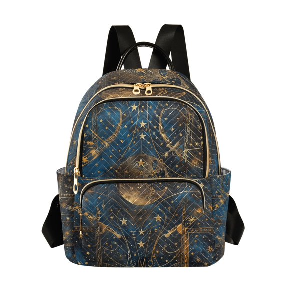 JIALIOU Mini Backpack Purse for Women Quilted Casual Daypack Small Travel Shoulder Bag, Star Line