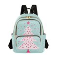 thumbnail image 1 of JIALIOU Mini Backpack Purse for Women Quilted Casual Daypack Small Travel Shoulder Bag, Starry Christmas Tree, 1 of 7