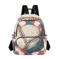 thumbnail image 1 of JIALIOU Mini Backpack Purse for Women Quilted Casual Daypack Small Travel Shoulder Bag, Vintage Baseball, 1 of 7