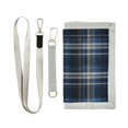 thumbnail image 1 of JIALIOU Nylon Trifold Card Wallet with ID Window Zipper Pocket for Men Women Teen Blue Scottish Tartan, 1 of 7
