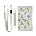 thumbnail image 1 of JIALIOU Nylon Trifold Card Wallet with ID Window Zipper Pocket for Men Women Teen Bunnies Easter Baskets Carrots, 1 of 7
