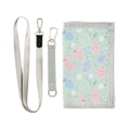 thumbnail image 1 of JIALIOU Nylon Trifold Card Wallet with ID Window Zipper Pocket for Men Women Teen Bunny Easter Egg Flower, 1 of 7