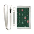 thumbnail image 1 of JIALIOU Nylon Trifold Card Wallet with ID Window Zipper Pocket for Men Women Teen Candy Canes Snow Lanterns, 1 of 7