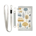 thumbnail image 1 of JIALIOU Nylon Trifold Card Wallet with ID Window Zipper Pocket for Men Women Teen Cars Tree Building, 1 of 7