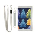 thumbnail image 1 of JIALIOU Nylon Trifold Card Wallet with ID Window Zipper Pocket for Men Women Teen Colorful Tree, 1 of 7