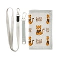 thumbnail image 1 of JIALIOU Nylon Trifold Card Wallet with ID Window Zipper Pocket for Men Women Teen Cute Cartoon Playful Tiger, 1 of 7