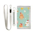 thumbnail image 1 of JIALIOU Nylon Trifold Card Wallet with ID Window Zipper Pocket for Men Women Teen Cute Chick and Egg, 1 of 7
