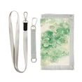 thumbnail image 1 of JIALIOU Nylon Trifold Card Wallet with ID Window Zipper Pocket for Men Women Teen Green Auspicious Clouds, 1 of 7