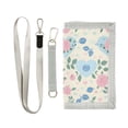 thumbnail image 1 of JIALIOU Nylon Trifold Card Wallet with ID Window Zipper Pocket for Men Women Teen Pastel Hearts and Roses, 1 of 7