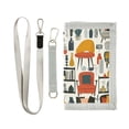 thumbnail image 1 of JIALIOU Nylon Trifold Card Wallet with ID Window Zipper Pocket for Men Women Teen Vases Sofas Cabinets, 1 of 7
