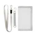 thumbnail image 1 of JIALIOU Nylon Trifold Card Wallet with ID Window Zipper Pocket for Men Women Teen White Paper Texture, 1 of 7