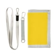 thumbnail image 1 of JIALIOU Nylon Trifold Card Wallet with ID Window Zipper Pocket for Men Women Teen Yellow, 1 of 7