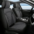 thumbnail image 1 of JIAMAOXIN Car Seat Cover Fit for Kia K5 2021-2024 5-Seat Faux Leather Full Set Waterproof （Black&Gray）, 1 of 5
