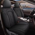 thumbnail image 1 of JIAMAOXIN Car Seat Covers Fit for Nissan Maxima 2007-2023: 2PCS Front Leather Seat Covers Waterproof Airbag Compatible Automotive Seat Cushion Protector(2 Seats,Black), 1 of 7