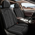 thumbnail image 1 of JIAMAOXIN Car Seat Covers Front Seats Fit for Ford Fiesta 2011-2019 Waterproof Breathable Faux Leather Car Seat Cushion (2 Seat Covers Black), 1 of 5