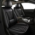 thumbnail image 1 of JIAMAOXIN Full Set Car Seat Covers, 5 Seats Fuax Leather Covers Protector for Honda HRV 2016-2025 (5 Seats, Black), 1 of 8