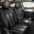 thumbnail image 1 of JIAMAOXIN Universal Waterproof Leather Seat Covers for Cars, Auto Protectors Fit for Most Sedans SUV Pick-up Truck (5 Seats,Black&Gray), 1 of 5