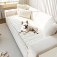thumbnail image 1 of JIAN YA NA Anti Slip Couch Covers Sofa Mat, Thickened Corduroy Furniture Protector Mat, Washable Sofa Slipcover Dogs Pets Bed Pad (Milky White, 70x210cm), 1 of 15