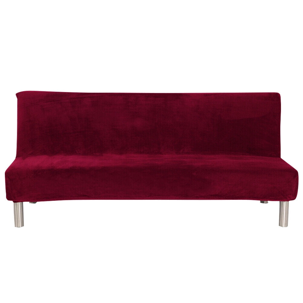 JIAN YA NA Armless Sofa Bed Cover Polyester Spandex Stretch Futon Slipcover Protector Elastic Full Folding Couch Sofa Shield