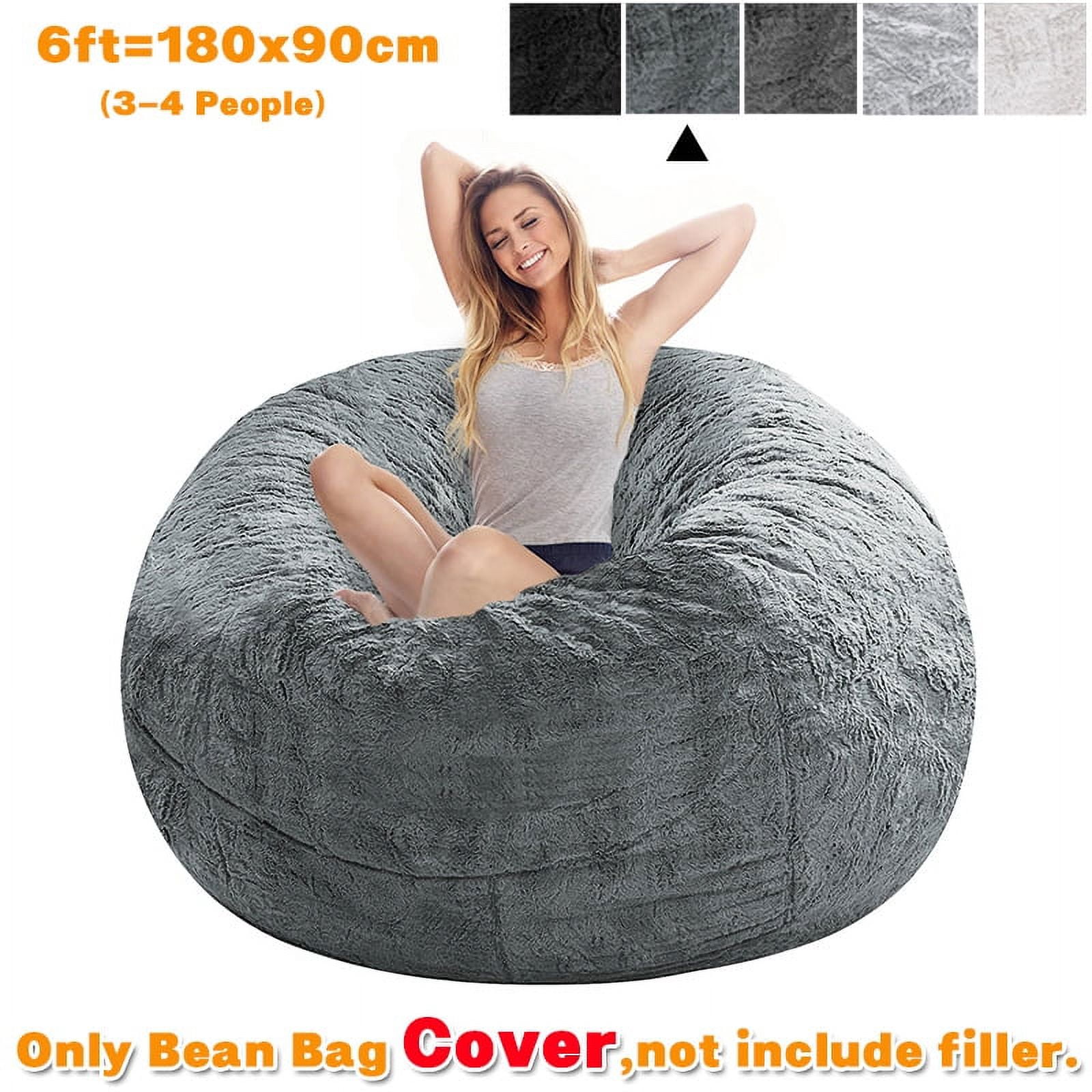 Multifunctional Bean Bag Chair, Large Adult Childrens Living Room Furniture, Soft and Comfortable Bean Bag Cover, Can Relax and Sleep Easy to Clean (
