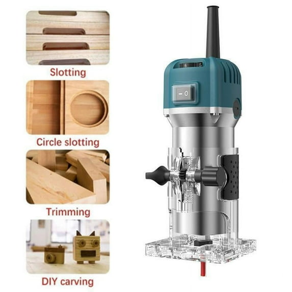 JIAN YA NA Electric Handheld Trimmer Wood Working Tool Wood Router Carving Machine 800W