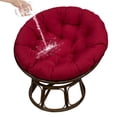 thumbnail image 1 of JIAN YA NA Indoor Outdoor Papasan Cushion, 47-inch Hanging Egg Chair Cushion Replacement (Without Chair), Burgundy, 1 of 10