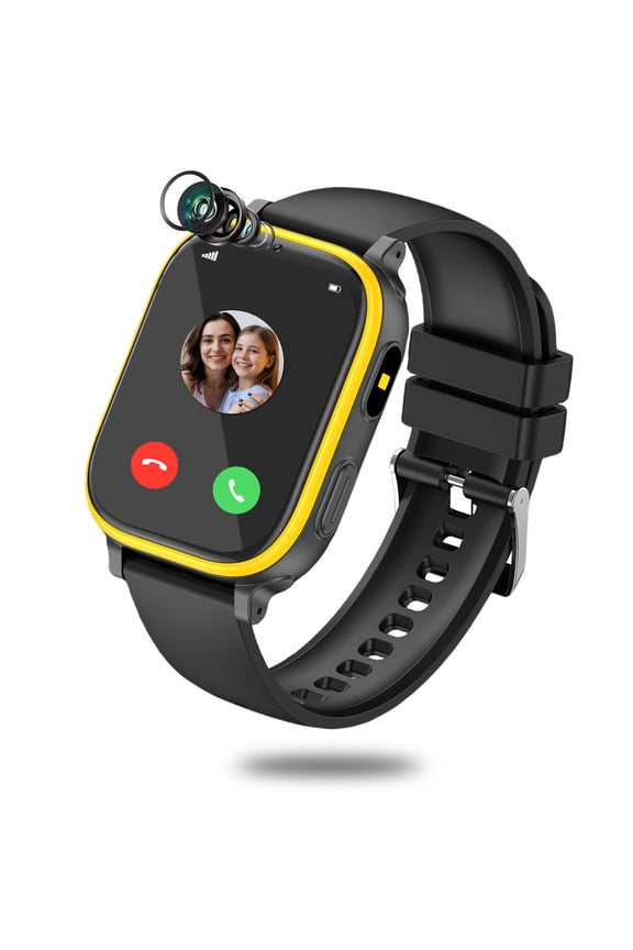 Kids Smart Watch for Boys Girls, 1.83" Large Touch Screen Smartwatch with Two-Way Call, 31 Games, 30W Camera, Video, Pedometer, Music Player (Black)