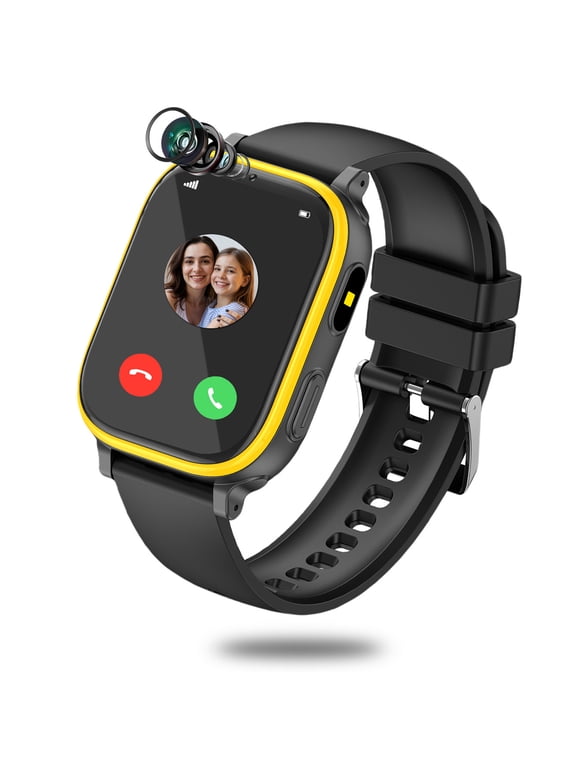 Kids Smart Watch for Boys Girls, 1.83" Large Touch Screen Smartwatch with Two-Way Call, 31 Games, 30W Camera, Video, Pedometer, Music Player (Black)