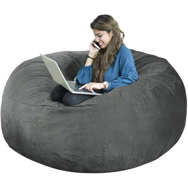 JIAN YA NA Large Bean Bag Chairs Adults Couch Lazy Lounger Sofa Toy Storage Only Cover
