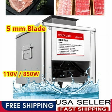 JIAN YA NA Meat Cutter Machine 5MM Balde Commercial Electric Meat CE Approved for Kitchen Supermarket Lamb Beef Chicken