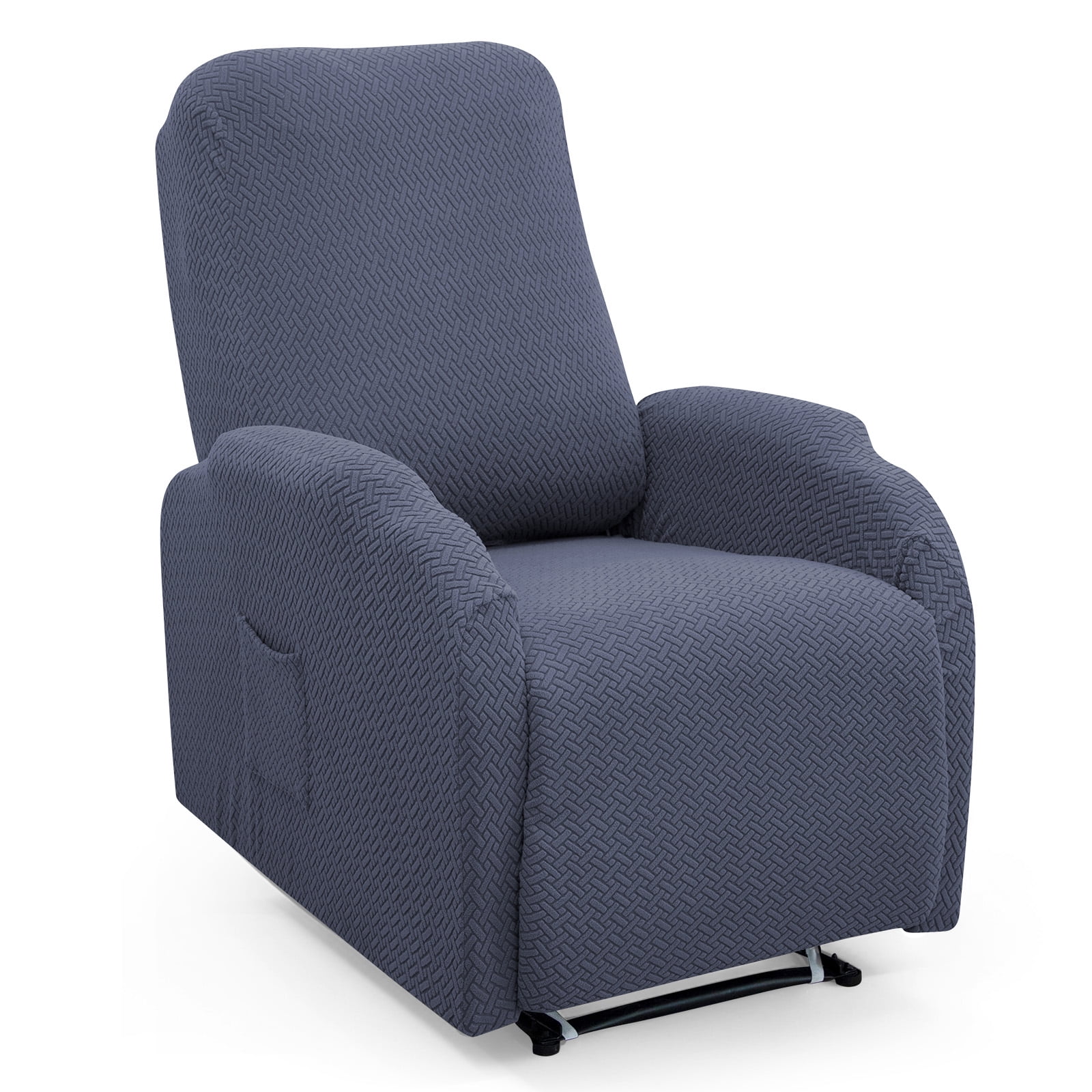 JIAN YA NA Recliner Chair Cover Jacquard Chair Covers 4 Piece Small Recliner Sofa Slipcover for Home Theater Seating with Elastic Bottom with Pocket