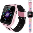 thumbnail image 1 of JIAN YA NA Smart Watch for Kids, Kids Watch with 10 Games Camera Music SOS Call Alarm, Birthday Gifts for Age 4-12 Boys Girls（Pink）, 1 of 6