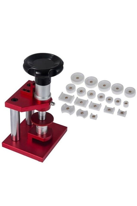 Watchmaker Tool Watch Press Set Back Case Closer Crystal Glass Fitting 18 - 50mm 20 Dies