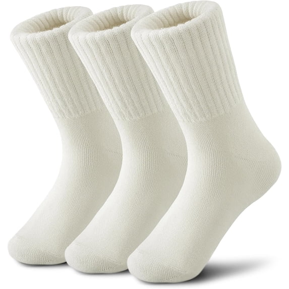 JIANFANG Boot Socks for Women Winter Wool Solid Thick Warm Socks Crew Socks Christmas Gift
