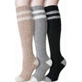thumbnail image 1 of JIANFANG Fuzzy Socks for Women 3 Pairs Knee High Fluffy Soft Warm Stocking Cozy Slipper Plush Winter Long Christmas Socks, 1 of 6