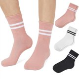 JIANFANG Leg Warmers, Heart Print Knitted Leg Warmers with Ribbon Ties ...