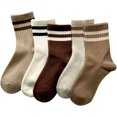 thumbnail image 1 of JIANFANG Women Viscose Bamboo Ankle Socks Low Cut Thin Sock Lightweight Pastal Color Soft Sock 5 Pairs, 1 of 7