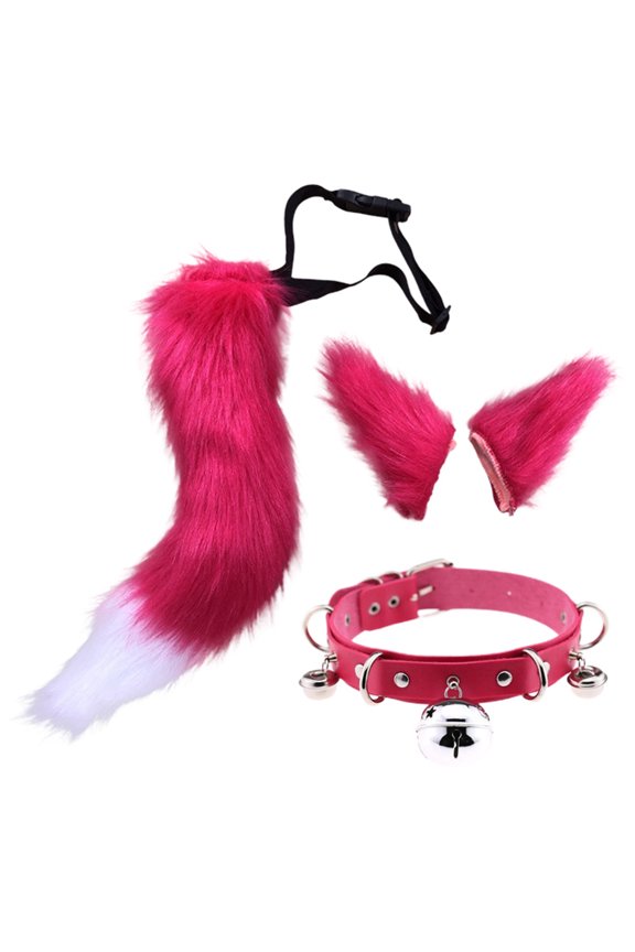 JIANJIA Adult Halloween Costumes Cute Animal Tail Ear Set Ears Accessory Adorable Fun Activewear